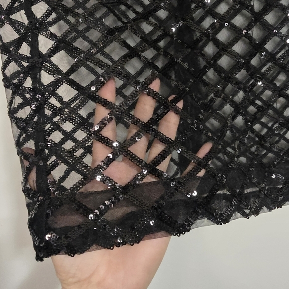 J. Crew Collection sequin Pencil Skirt in Black Evening Occasion Party Birthday - Picture 5 of 11